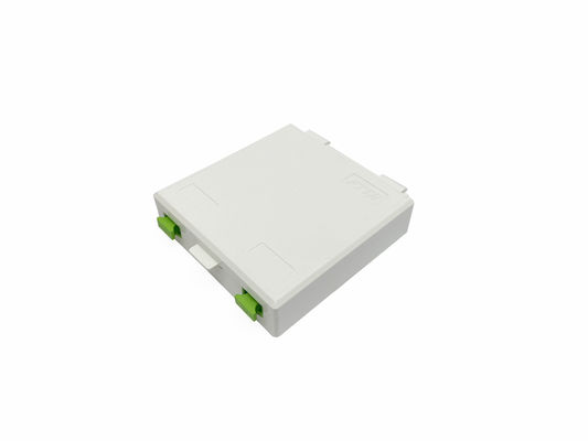 خرید جعبه ختم فیبر نوری داخلی 2 پورت FTTH خروجی دیواری Unibody 86 * 86 * 23 میلی متر تولید آنلاین