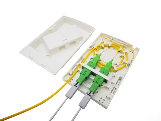 خرید CATV FTTH FAT IP30 2 پایه فیبر خاتمه جعبه دیواری تولید آنلاین