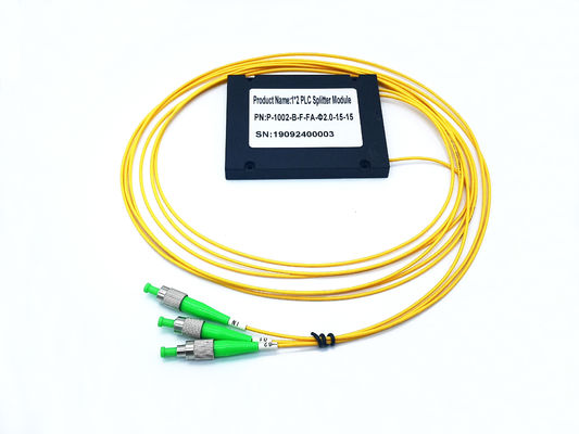 خرید G65A71 LSZH FC APC حالت تک حالت 1x2 فیبر نوری Plc Splitter تولید آنلاین