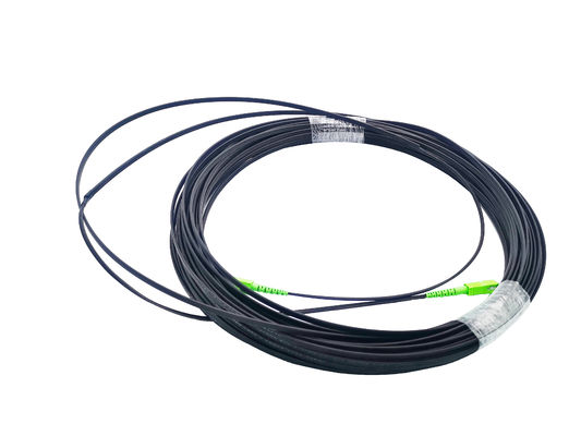 خرید FTTH SC Patch Cord Self-Support 3 Steel Wire Drop Cable 2x5mm G657A1 Black Outdoor تولید آنلاین