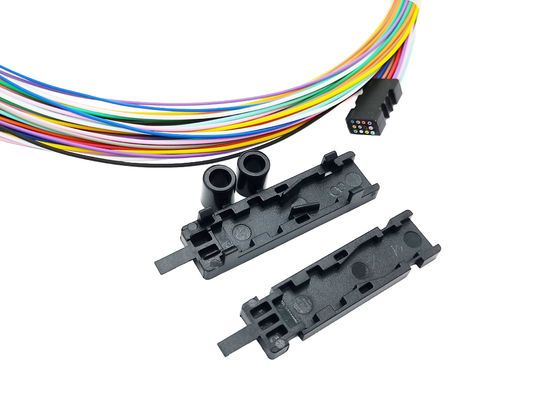 خرید روبان فیبر نوری Breakout 4 6 12 Core Fan Out Kit 0.9 mm Buffer Tube 2 Mts 6 Feet تولید آنلاین
