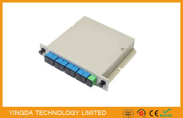خرید ایزو فیبر نوری PLC Splitter Cassette Loaded با اتصال SC، 1 اسلات LG Splitter Optic تولید آنلاین