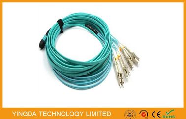 خرید MPO-8 LC 3 MTP MPO کابل کابل پچ با گیرنده های نوری QSFP + SR4 تولید آنلاین