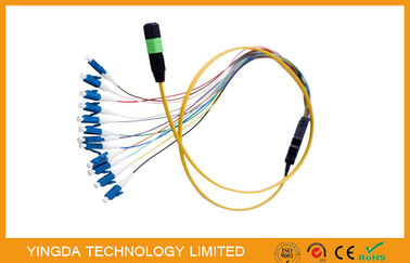 خرید کابل فیبر ساده Simplex، MPO / MTP - کابل سیم کشی Harness کابل 0.9mm SM تولید آنلاین