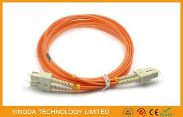 خرید SC-SC چند منظوره فیبر نوری Patch Cord 50 (125) um Duplex 2.0mm با کلیپ بژ تولید آنلاین