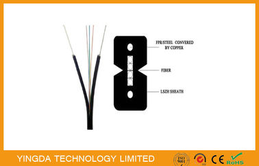 خرید لنز داخلی - Type 4 فیبر نوری FTTH قطره کابل شکل - 8 GJXFH 2km / درام تولید آنلاین