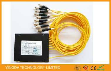خرید فیبر نوری PLC 1X8 فیبر نوری ABS پلاستیکی برای شبکه Fttx / توزیع سیگنال نوری تولید آنلاین