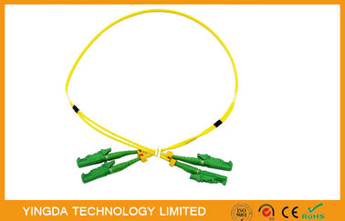 خرید CATV و دوربین مدار بسته FTTH 100٪ تست APC فیبر نوری Jumper، E2000 پچ کابل تولید آنلاین