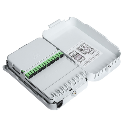 خرید جعبه پایانه کابل فیبر نوری 16 پورت پلاستیکی میانی دهانه دیواری داخلی IP55 FTTH تولید آنلاین