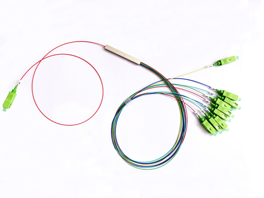 خرید لوله فولادی NAP Fiber Optical Splitter G657A1 1x9 FTTR PLC Splitter SC APC Connector تولید آنلاین