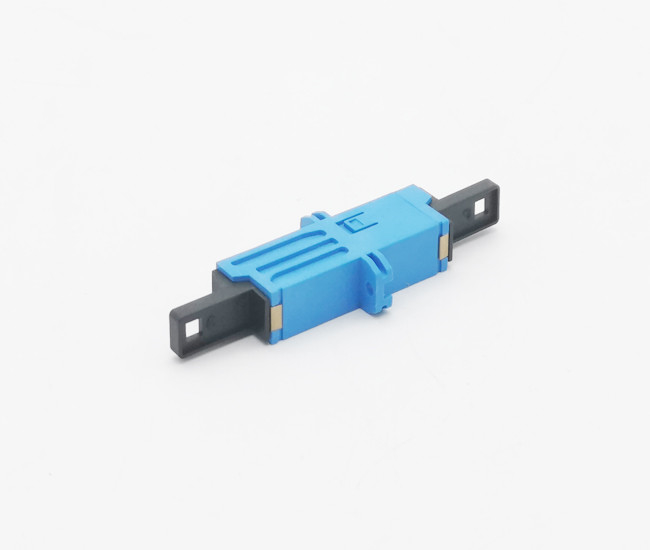 E2000/UPC Simplex Singlemode Fiber Optic Adapter with Flange  For Patch Panel