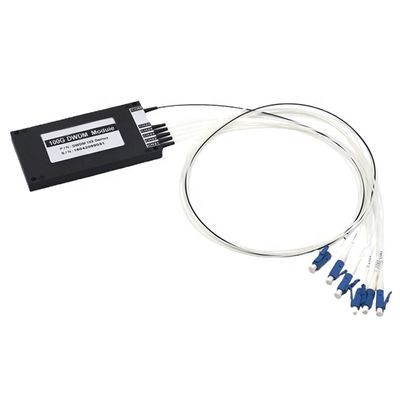 100GHz 1×5 DWDM Mux/Demux AWG 40 Channel C-Band with LC/UPC Single Fiber Plastic ABS Box Module