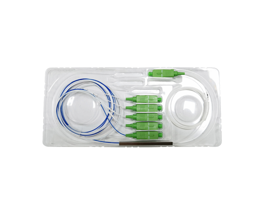 قیمت کارخانه FTTH عدم تعادل 1 * 5 نوع کوچک PLC Splitter SC کانکتور فايبر نوري برق مخابراتي برای سیستم های شبکه نوري